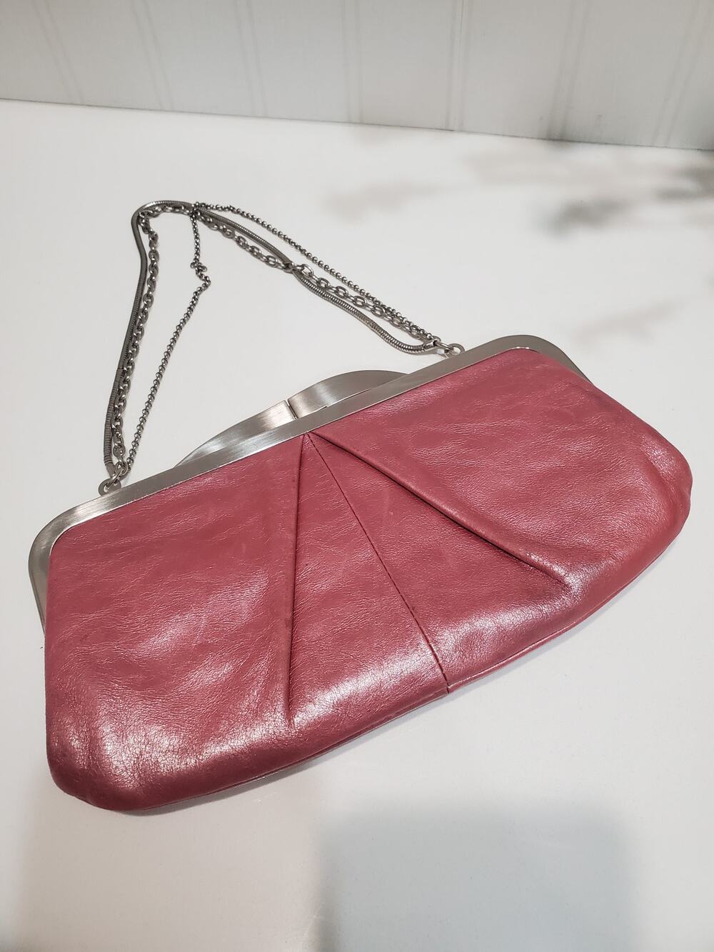 HOBO International Wallet Clutch Metallic Leather